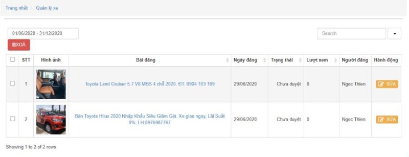 Hướng dẫn chi tiết cách đăng tin (rao bán xe) trên Tinbanxe.vn